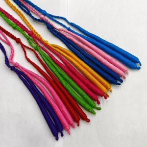 Cotton Cord (Dori), Assorted, Twisted, Adjustable, set of 9 ropes