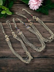 Jadau Pearl Necklace Assorted pack of 3 sets 