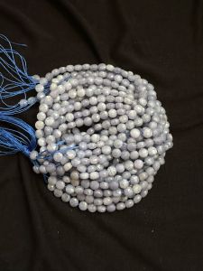 Coin shaped 6mm Jade Beads, Bluish Grey