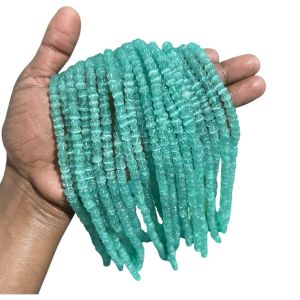 Monolisa Pumpkin beads : 5 to 6mm (Sea Green)