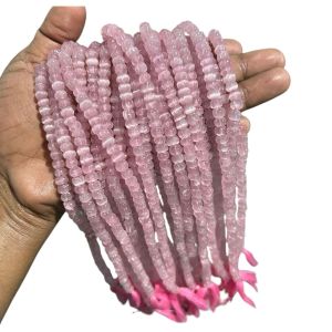 Monolisa Pumpkin beads : 5 to 6mm (pink)