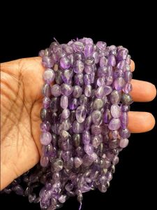 Natural Gemstone Beads, Small Tumbles, 4 to 6mm,  Amethyst