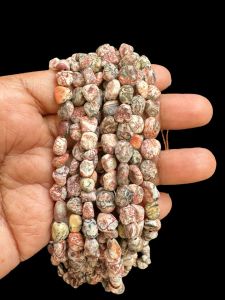 Natural Gemstone Beads, Small Tumbles, 4 to 6mm, Leopard Skin Jasper      