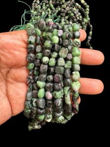 Natural Gemstone Beads, Small Tumbles, 4 to 6mm, Ruby Josite