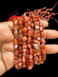 Natural Gemstone Beads, Small Tumbles, 4 to 6mm,Carnelian