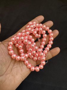 8mm Glass Pearls (GOOD SHINE), Rose