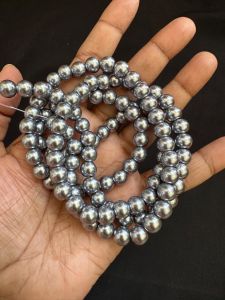 8mm Glass Pearls (GOOD SHINE),DarkGrey