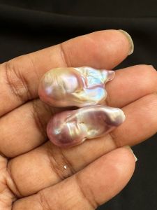  Fresh water Pearl, Baroque, 25/14mm ,Pink