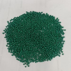 Seed Beads, 11/0, deep green , Pack Of 25 Gms