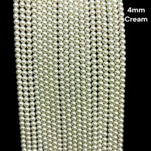 Swarovski Replica Pearls (Good Shine),Cream, 4mm
