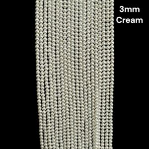 Swarovski Replica Pearls (Good Shine),Cream, 3mm