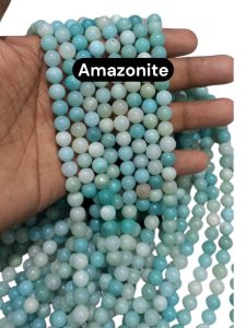 Natural Gemstone Beads, 8mm, Round, Amazonite 