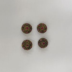 Victorian Connector, pink ,Antique gold Finish, 20X 18 ,Sold By 5 PCS