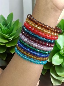 Crystal Elastic Bracelets : Elastic,Pack of 10