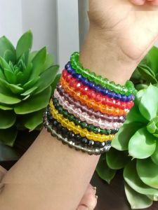 Crystal Elastic Bracelets : Elastic,Pack of 10
