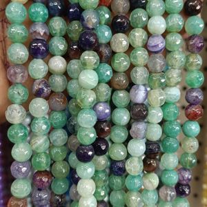 Agate Beads, Round, 8mm, Multi Flouride Colour