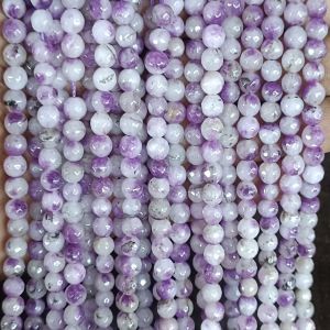 Agate Beads, Round, 6mm,Double Shade, Purple double shade