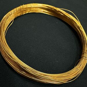 Wire Wrapping Wire, 28Gauge, Copper, Micro plated Antique Gold Colour  Pack of  50gms