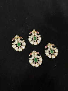 Victorian Connector, Peacock/Gold Finish, with multi holes 