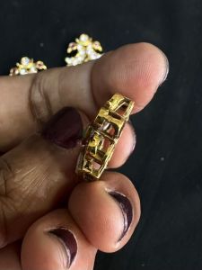 Victorian Connector, Peacock/Gold Finish, with multi holes 