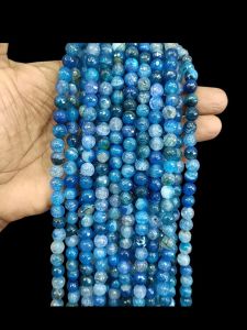 High quality Onyx Beads, 8mm Round, blue double shade
