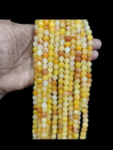 High quality Onyx Beads, 8mm Round, orange