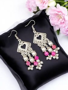 Fashion Agate Loreals Earrings , Pink