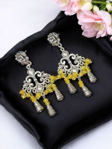 Fashion Agate Loreals Earrings , Yellow