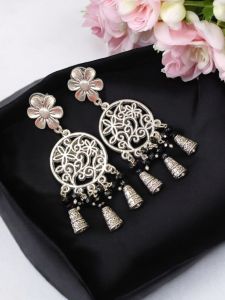 Fashion Agate Pearl Loreals Earrings , Black