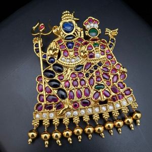 Jadau Pendant, Shiva Parvathi