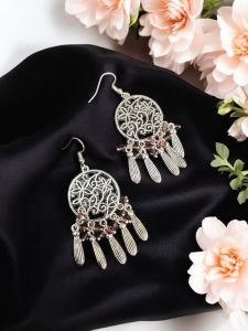 Fashion Crystal Earrings Amethyst