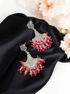 Fashion Crystal loreals Earrings red 