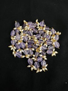 Quartz Loreals for Jewelry Making : 6x9mm, Pack of 20 pieces Lavander