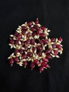 Quartz Loreals for Jewelry Making : 6x9mm, Pack of 20 pieces Maroon