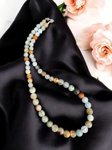 Graduated Onyx Necklace,Pink Double Shade