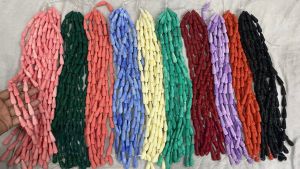 Synthetic Coral Carving Beads, Teardrop,Assorted,Pack of 10 