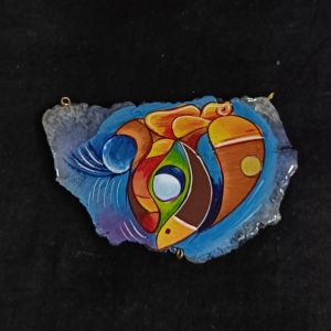 Hand Painted On Onyx Stone fish model 