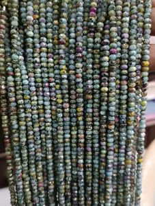 Agate Rondelle, 4x2mm,Multicolour double shade