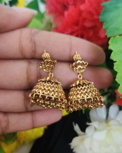 Matt Finish (Peacock) Jhumkas