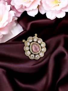 Mini AD pendants, Light Pink, size 20x23 MM