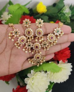Godddess Lakshmi Necklace With Earings 