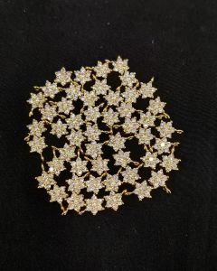 AD Flower Charms, small, Suitable for Invisible Necklaces, Pack of 5 pieces, White 