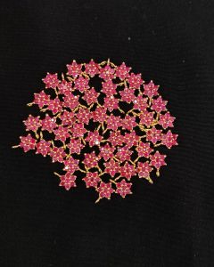 AD Flower Charms, small, Suitable for Invisible Necklaces, Pack of 5 pieces, Pink