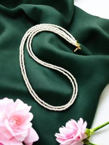 2 layer Glass Pearl Necklace