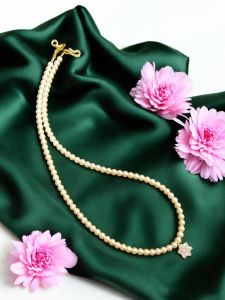 Swarovski Replica Pearl Necklace with Mini AD Pendant 