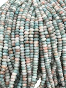 Glass Beads Rondelle , Multicolour, 5x8MM