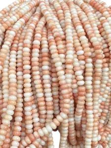 Glass Beads Rondelle , Orange Double Shade, 5x8MM