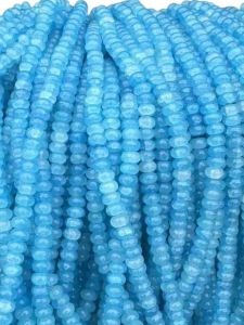 Glass Beads Rondelle , Sky Blue, 5x8MM