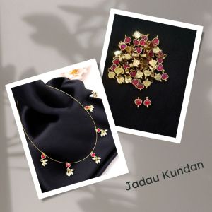 Jadau charms,Heart Shape, pink,sold by 1 pc