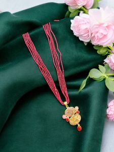 Gemstone Pendant with Hydro Beads, Pink